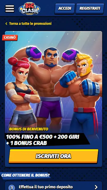 BigClash Bonus e Promozioni