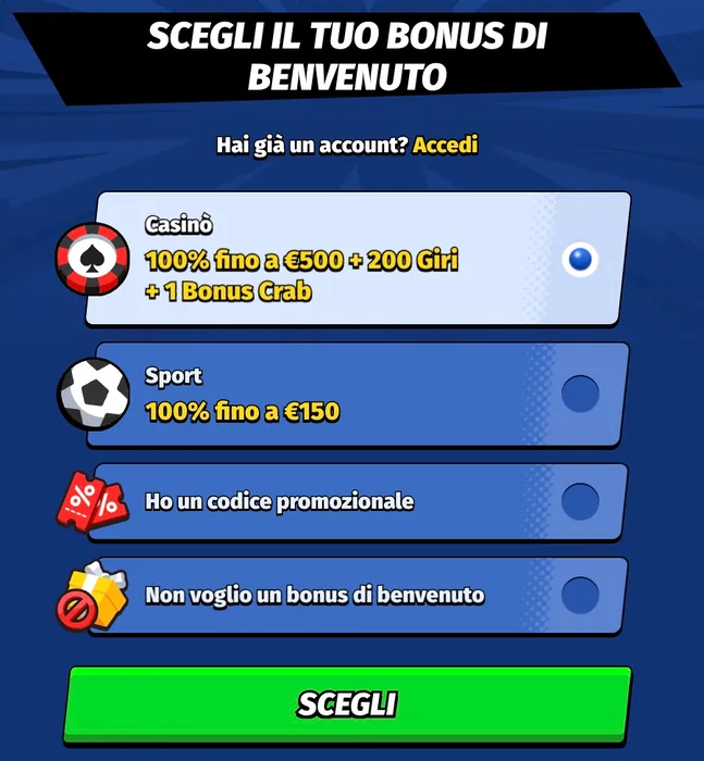 Registrazione BigClash Italia